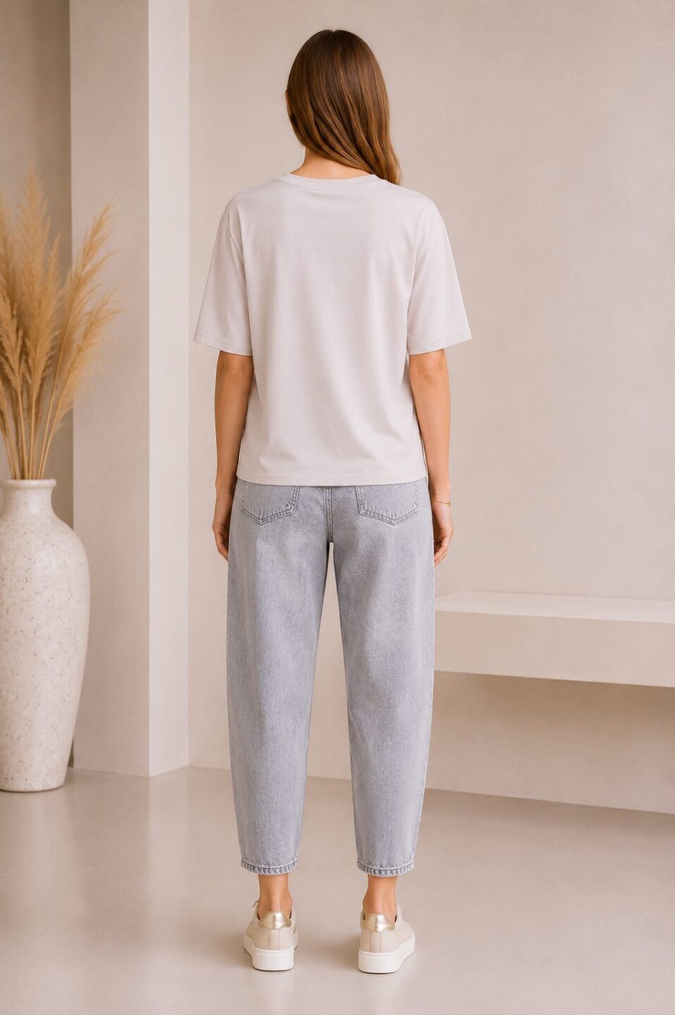 Jasna Bluzka Damska Basic - obrazek 4